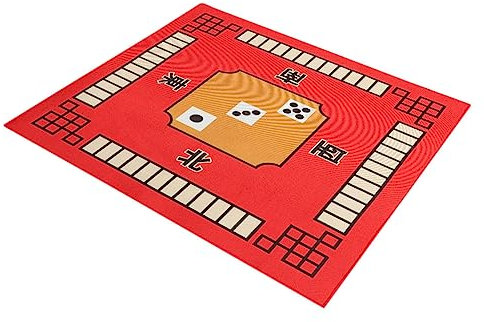 Vaguelly Mahjong Mat Tischdecke Aus Mikrofaser rutschfeste Schalldämpfende Spielmatte Für Mahjong Und Kartenspiele Für Zuhause Und Unterwegs