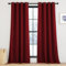 KGORGE Rote Gardinen Wohnzimmer Vorhänge Gegen Hitze Vorhang 245 cm Lang Dicke Modern Verdunklungsvorhänge Ösenvorhang Blickdicht 2er Set 245 x 140 cm(HxB) Blackout Curtains Living Room