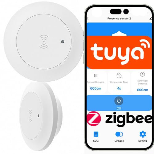 Sone Smart One - Zigbee Präsenzmelder mit Radar - Bewegungsmelder 230V - 120° Erkennung - 6m Reichweite - mmWave Sensor - Aufputz - Kompatibel mit Tuya, Smart Life, Home Assistant