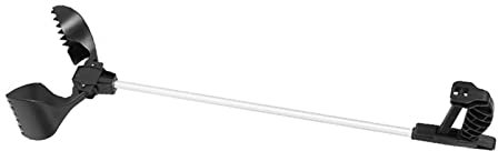 Pelle à Crottes de Chien Noire, Outil de Ramassage Facile avec Manche Longue pour Une Utilisation en Extérieur