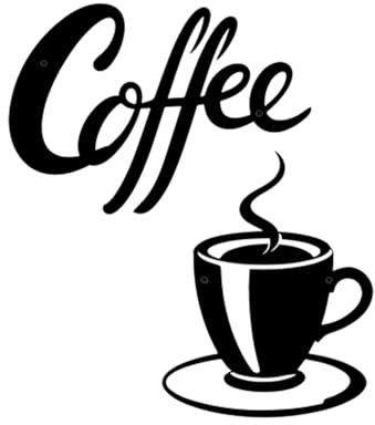 AIM & GGKK Coffee Bar Sign – Rustic Metal Coffee Wall Decor for Kitchen, Vintage Signs for Home Café Station, Farmhouse Art Decoration