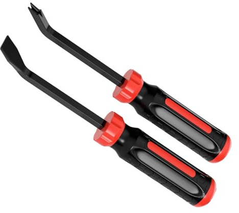 Extractor de clavos portátil, punta en forma de V, agarre seguro, equipo transportable para tareas de carpintería, mango ergonómico, extractor de uñas