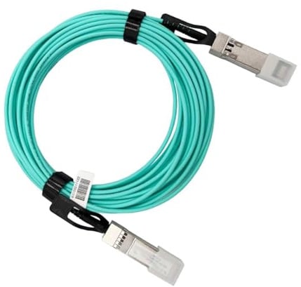synfarin - 15m 10G SFP+ AOC Cable, 10GBASE-SR Active Optical Cable, OM3 Multimode Fibra óptica, SFP+ a SFP+, Compatible con Cisco SFP-10G-AOC, Ubiquiti UniFi, Mikrotik, Netgear