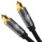 CableMountain Optical Cable, [Alloy Case, 24K Gold-Plated], Digital Optical Audio Cable for Soundbar to TV, Home Theather, PS4, Xbox, Compatible with Samsung/LG/Sony/Philips etc (6m)