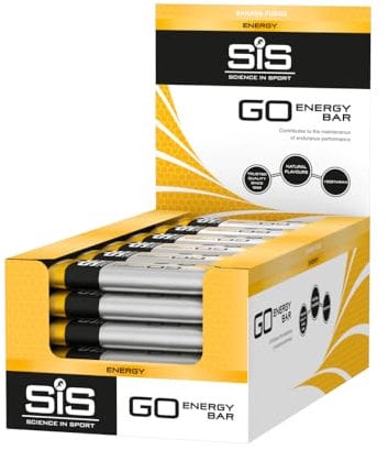 Science in Sport GO Energieriegel Mini 40g 30er Packung Banane Karamell - Leckere Kohlenhydrate Riegel mit 26g Kohlenhydrate, Energielieferanten für das Power Training