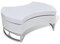 vidaXL Table Basse Forme Réglable Haute Brillance Blanc Salon Table d'Appoint