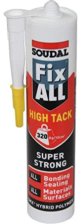 Soudal 101444 Fix All High Tack Super Strong Adhesive White