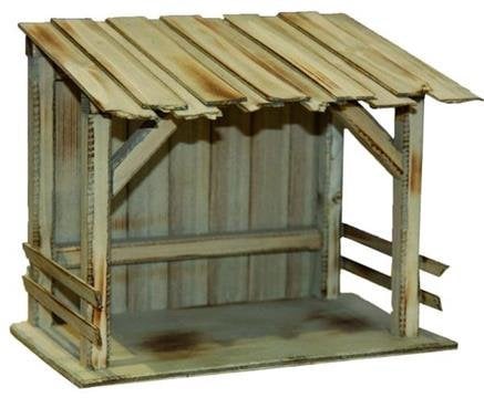 Unbekannt Krippenstall Stall 26x16x21cm, für 12-15cm Figuren