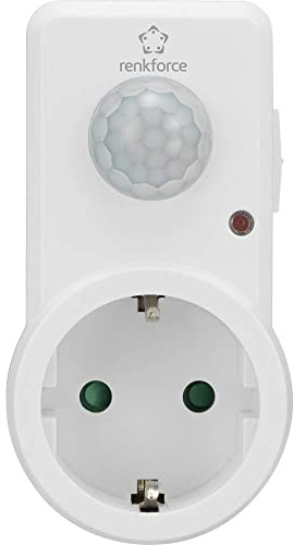 Renkforce 1588385 Zwischenstecker PIR-Bewegungsmelder 120 ° Weiß IP20