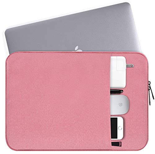 39,6 cm Sac de Protection Housse pour Ordinateur Portable étanche Compatible MacBook Air, MacBook Pro, ASUS Acer HP Toshiba Lenovo Sony Samsung LG Dell MSI Gl62 m Chromebook 39,6 cm 14-15 inch Rose