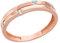 Ardeo Aurum Damenring aus 333 Gold Rosegold mit Zirkonia im Brillant-Schliff Verlobungsring