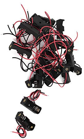 Aexit 20 Pcs Black Red 2-Wire Connector 1x 23A/12V N Battery Box Case Holder (02df02106d8b2f581575f06aff06f7a3)