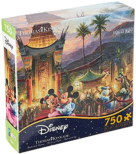Ceaco Thomas Kinkade The Disney Collection Mickey & Minnie Hollywood Puzzle - 750Piece