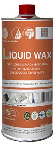 FABER Professionelle Flüssigwachspolitur und Restaurierungsbehandlung für Marmor, Granit und Naturstein Oberflächen (1 Liter)