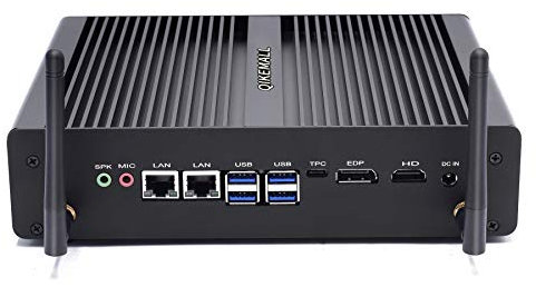 8th Gen Intel NUC Desktop PC Intel Core i3 8145U,Lüfterloser Mini PC Mini Computer 16GB Ram DDR4 128G SSD 1TB HDD,2 LAN HDMI EDP Type-C, WiFi Bluetooth4.2