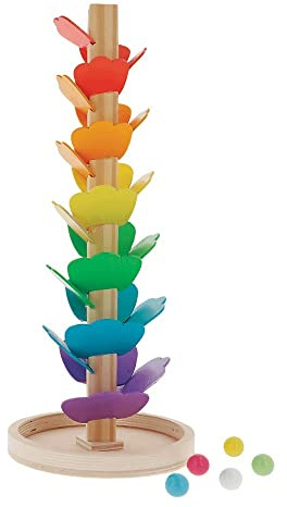 Trefl Regenbogen Kulodrom Holzspielzeug für Kinder ab 3 Jahren