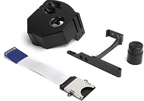Shanrya Speicherkartenhalterung, Quick Switch 3D-Druck Speicherkartenhalterung für Sega(Schwarz)