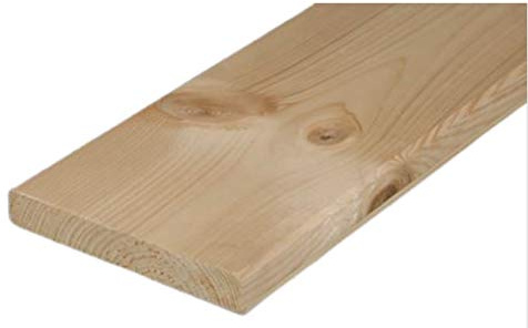 Glattkantbretter Fichte 2 lang 18 mm stark, gehobelt getrocknet (Breite: 120 mm)