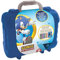 Multiprint Valigetta Travel Set Sonic, Made in Italy, Album da Colorare, con Puzzle e Matite, Set Timbrini Bimbi, in Legno e Gomma Naturale, Inchiostro Lavabile Atossico, Idea Regalo