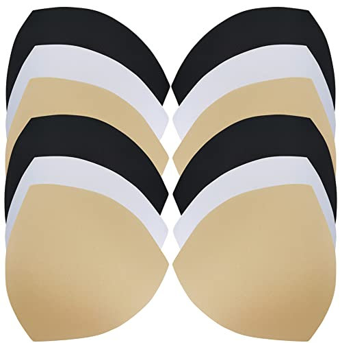 FISHSHOP BH Pads,6 Paare Bikinis Pad Bikinis Insert Pads Removable Bra Pads Frauen BH-Einsatz Herausnehmbaren Sport BH,Für Sport BH Badeanzug und Bikini