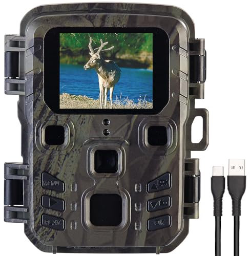 VisorTech Nacht Wildkamera: Full-HD-Wildkamera mit PIR-Sensor, Nachtsicht, Versandrückläufer (Wildkamera mit Bewegungsmelder, Ratten)