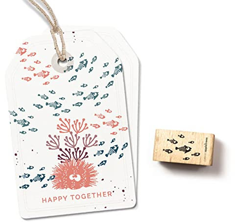 Cats on Appletrees Stempel Fischschwarm
