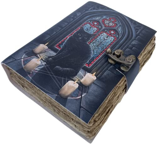 Urban Leder Kleine Katze Vintage Notizbuch für Männer Frauen zum Schreiben, Künstler Zeichnen Skizzenbuch Reisetagebuch Sammelalbum Schreiben Notizbuch für Sie & Ihn, dicke ungefütterte Büttenseiten