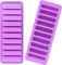 VENCILAZY 2-Pack Silicone Finger Ice Tray & Chocolate Bar Mold 10-Cavity Rectangular Ice Cube Tray, Food Grade Cereal/Cookie Mould for Freezer & Baking (BPA-Free)