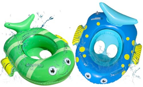 2 Pezzi Anello di Nuoto per Bambini Salvagente,Tigre Piscina Salvagente,Giraffa Circolo di Nuotare,Gonfiatore Swimming Float con Sedile per Bambino Giocattolo Ragazzi e Ragazze per 6 mesi a 4 anni