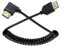 HTGuoji Coiled 8K HDMI 2.1 Version Cable, Ultra HD HDMI Male to Male Extension Cord, 90 Degree Right Angle HDMI 48Gbps Cable Supports 8K@60Hz, 4K@120Hz for Monitor, Laptop, PC, TV (1.2Meter) (Right)