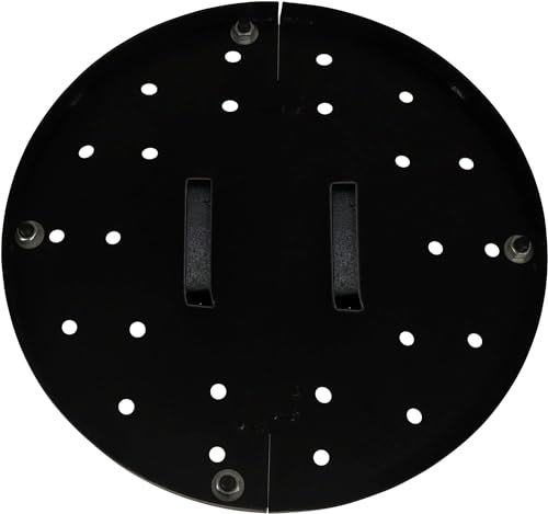 FEBTECH - Plaques de brûleur épais en acier doux de 33 cm avec pieds amovibles pour four Tandoor à charbon et argile - Four Tandoor au propane - Four Tandoor à gaz BBQ