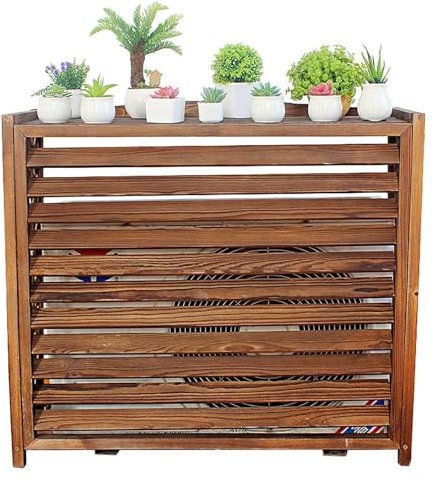 Valla de aire acondicionado, recinto de basura, paneles de valla de privacidad para exteriores, generador de equipos de piscina de madera, paneles de valla al aire libre, para jardín, patio y césped