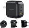 LULULOOK USB C Ladegerät, 65W USB C Netzteil 3-Port GaN PD Schnellladegerät, PPS Universal Reisestecker für MacBook Pro/Air, iPhone 16 Pro Max, iPad Pro 13'' 2024, Samsung Galaxy S24 Ultra, Laptop usw