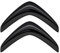 JDUYHS Auto Emblem Aufkleber für Citroen VTS Saxo Elysee DS3 DS6 DS7 C3 C4 C5 C2 C1, Kofferraum Aufkleber, Auto Emblem Abzeichen Aufkleber, Auto Selbstklebend Buchstaben Symbol Abzeichen Aufkleber