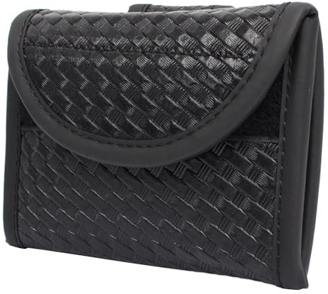 GMBYLBY Porta guanti usa e getta pratico sacchetto piatto in lattice PU guanto 11 7 X 7 7 cm/4 61 X 3 03 pollici