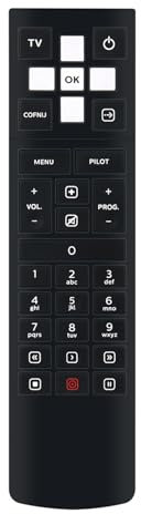 ALLIMITY Fernbedienung Kompatibel mit Canal+ Cyfra+ NC+ SagemCOM Pilot DSI83, DSI87, DSIW74, DSI 83, DSI 87, DSI W74, WiFi-Box+, WifiPremium Box+
