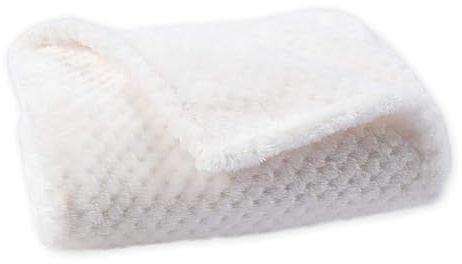 BESTORI Hundedecke Katzendecke waschbar weiche Haustier Decke für Hunde Katze Hundebett Matte Schlafunterlage Schutzdecke für Sofa Autositz Couch Bett, Weiß, 40x60cm