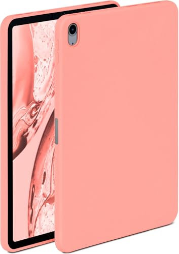 ONEFLOW Soft Case für Apple iPad mini (7. Generation - 2024) Hülle aus Silikon mit Kameraschutz, Silikonhülle mit Schutz fürs Display, Backcover Tablet Schutzhülle, weiche Tablethülle, Rosa