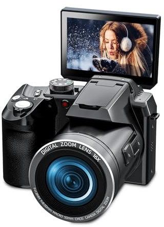 QCY-S205-DP-BK-2502 64MP 5K Digital Camera for Photography S205 monitech