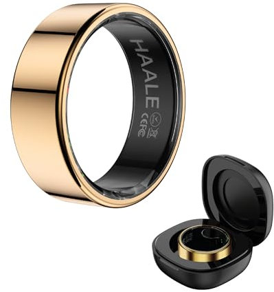 HAALE Smart Ring Android & iOS Bluetooth 5.0 - Bague Connectée Homme - Bague Connectée Femme - Anneau Connecté IP68 Étanche, Période menstruelle, Sommeil, Stress et Plus