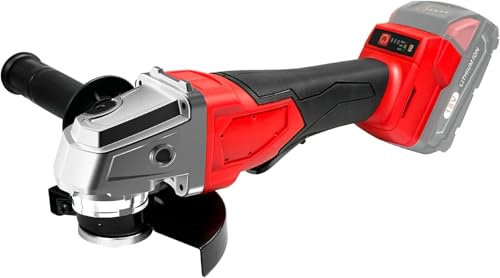 Smerigliatrice angolare a batteria compatibile con batterie Milwaukee da 18 V, 12000 giri/min, smerigliatrice angolare a batteria, diametro disco 125 mm, profondità di taglio 22 mm, smerigliatrice a