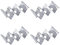 Wdbild Cookie Cutters, 4pcs Practical Stainless Steel Tacos Holders Waved Designs Stand Rack for Tacos Burritos and More Dishwasher Safe