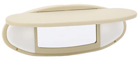 ZJchao Auto Visorspiegel, Eitelkeitsspiegel für Autofahrzeuge Sun Visor Mirror Anti Blendung Sonne Sicheres Sicheres Fahren mit Waschtischspiegel 51167361833 für R55 R56 R60 2007-2014 (Beige)