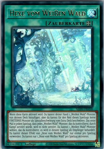 Hexe vom Weißen Wald - ALIN-DE058 - Ultra Rare - 1. Auflage - Deutsch - Yugioh - Alliance Insight - mit RC-Fieldcenter