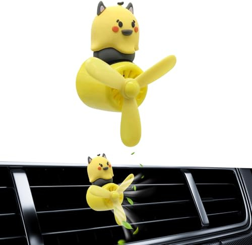 Diffuseur d'arômes avec clip pour grille de climatisation de voiture | Clip diffuseur avec désodorisant de voiture style caricature | Décoration à libération lente pour intérieur maison