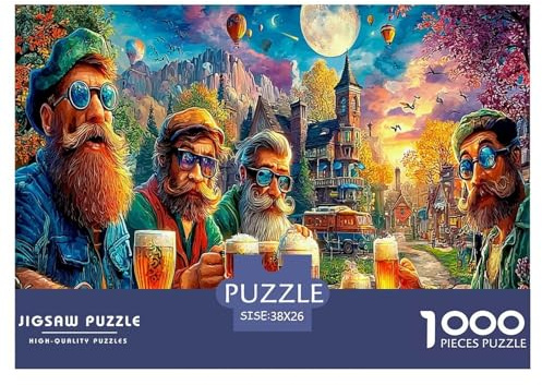 Puzzle Figur & Dekoration für Erwachsene und Kinder 1000 Teile Tolle Geschenke Herausforderung Bildungsspiele Wohnkulturdekoration ab 14 Jahren 38x26cm/1000pcs