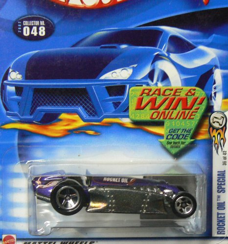 Hot Wheels 2002-048 Purple/Silver Rocket Oil Special 36/42 1:64 Scale Die Cast Car