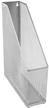 OSCO Mesh Magazine Rack - Silver,24.9 x 7.3 x 31 cm