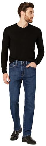 34 Heritage Men's Charisma Comfort Rise Relaxed Straight Leg Jeans, Mid Comfort 34 x 32