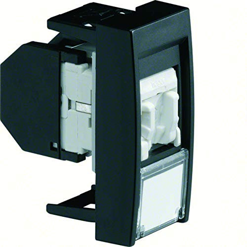 Hager Systo – Prise RJ45 Catégorie 6 UTP Systo 1 module noir
